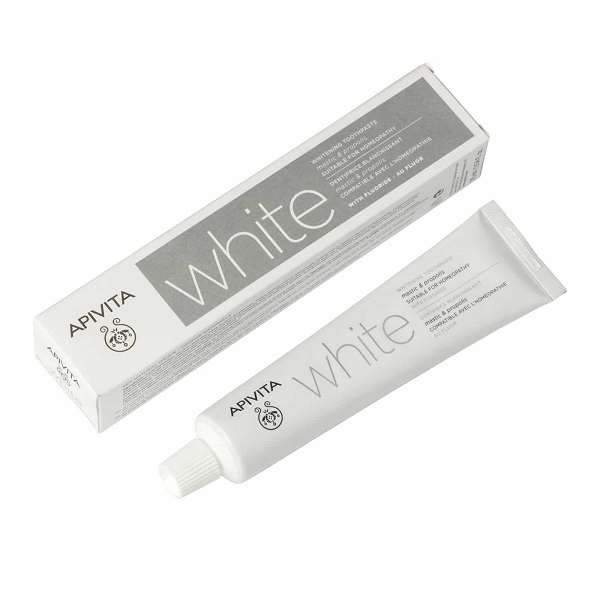 APIVITA ΟΔΟΝΤΟΚΡΕΜΑ WHITE ΜΕ ΜΑΣΤΙΧΑ & ΠΡΟΠΟΛΗ 75ML