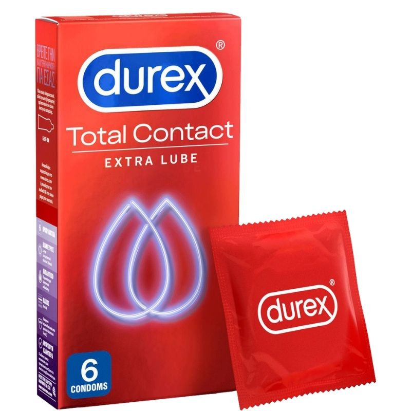 Durex Προφυλακτικά Πολύ Λεπτά Total Contact 6 τεμάχια