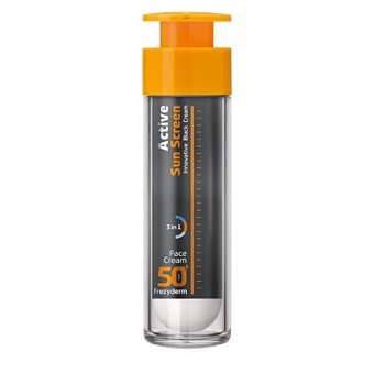 Frezyderm Active Sun Screen Innovative Black Cream SPF50+ Αντηλιακό Προσώπου Πλούσιας Υφής με Ενεργό Άνθρακα για Υψηλή Προστασία, 50ml