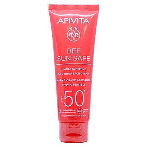 Apivita Bee Sun Safe Hydra Sensitive SPF50 Αδιάβροχη Αντηλιακή Κρέμα Προσώπου, 50ml