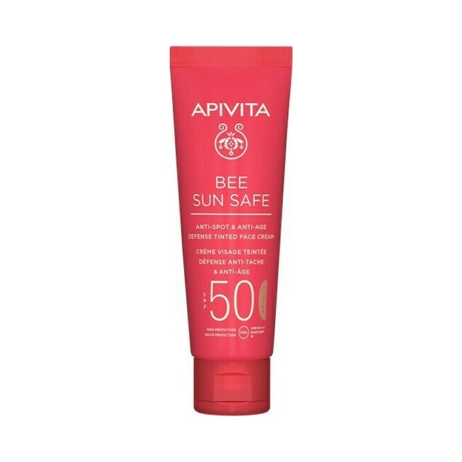 APIVITA Bee Sun Safe Anti-spot & Anti-age SPF50 Defense Tinted Face Cream 50ml